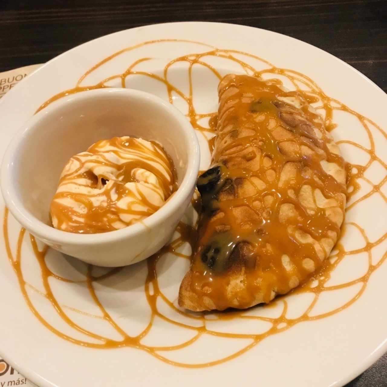 calzone de dulce de leche 