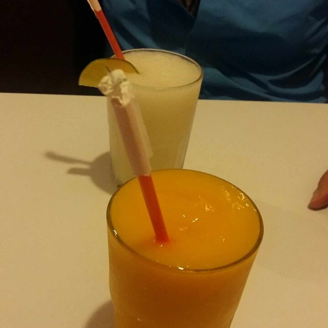 limonada de coco y smoothie de mango