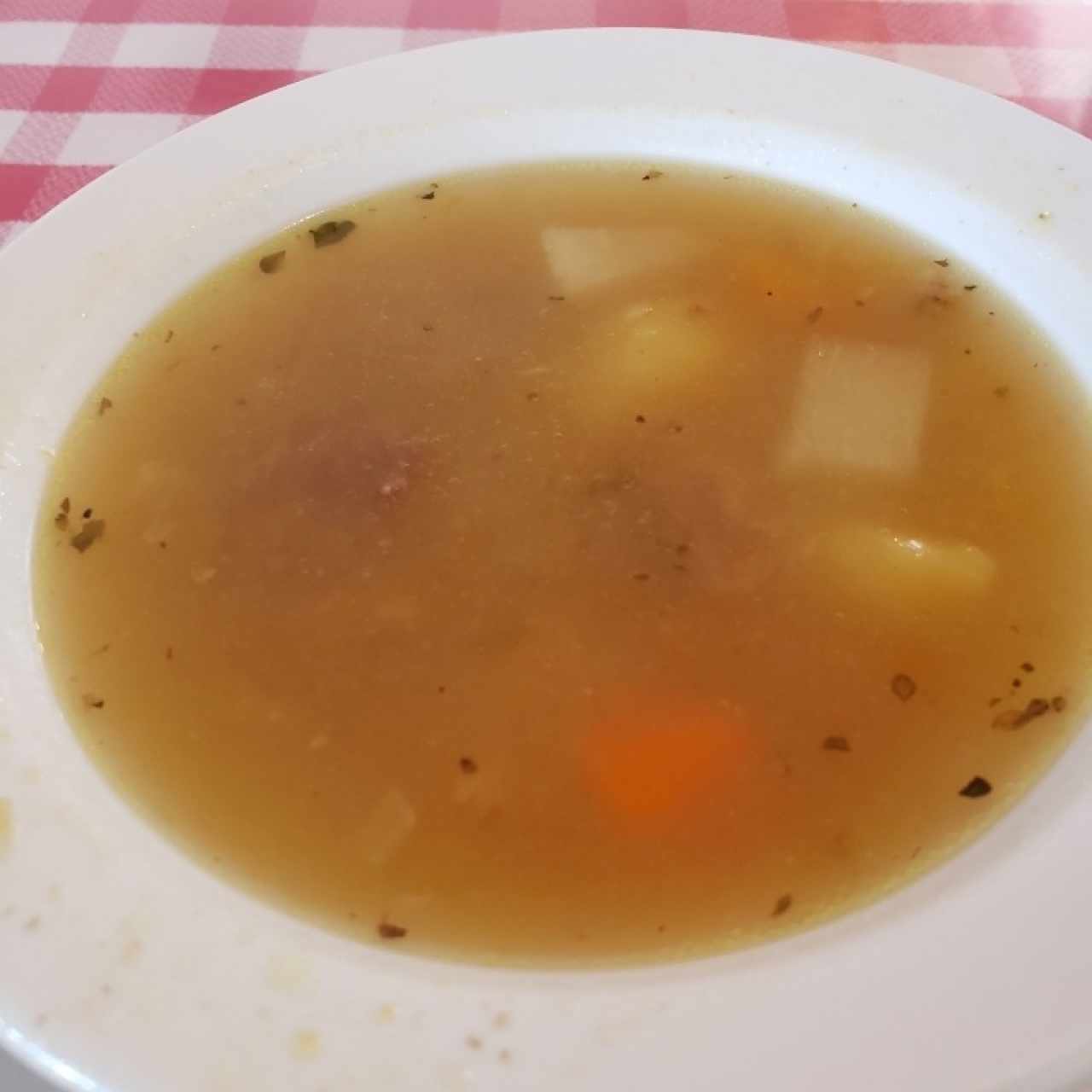 deliciosa sopa de entrada