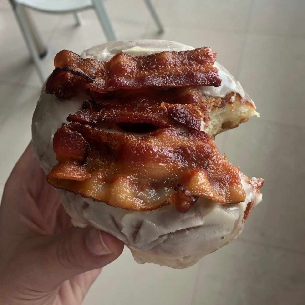 donut con bacon