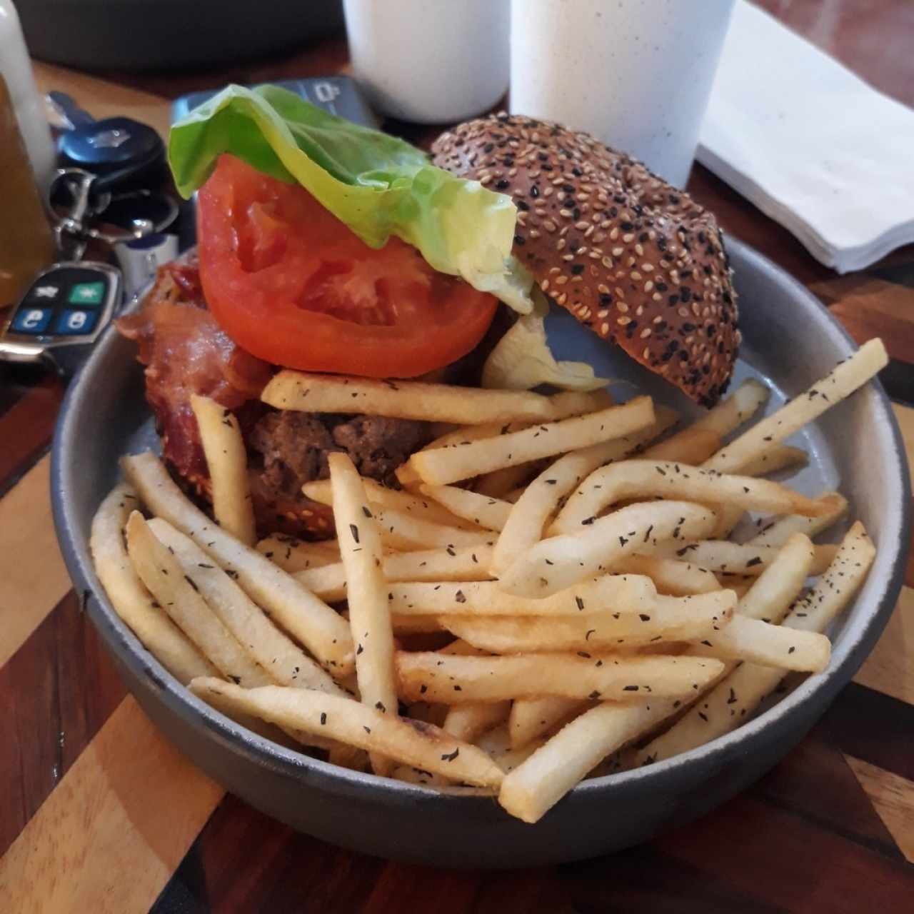 Homestyle burger