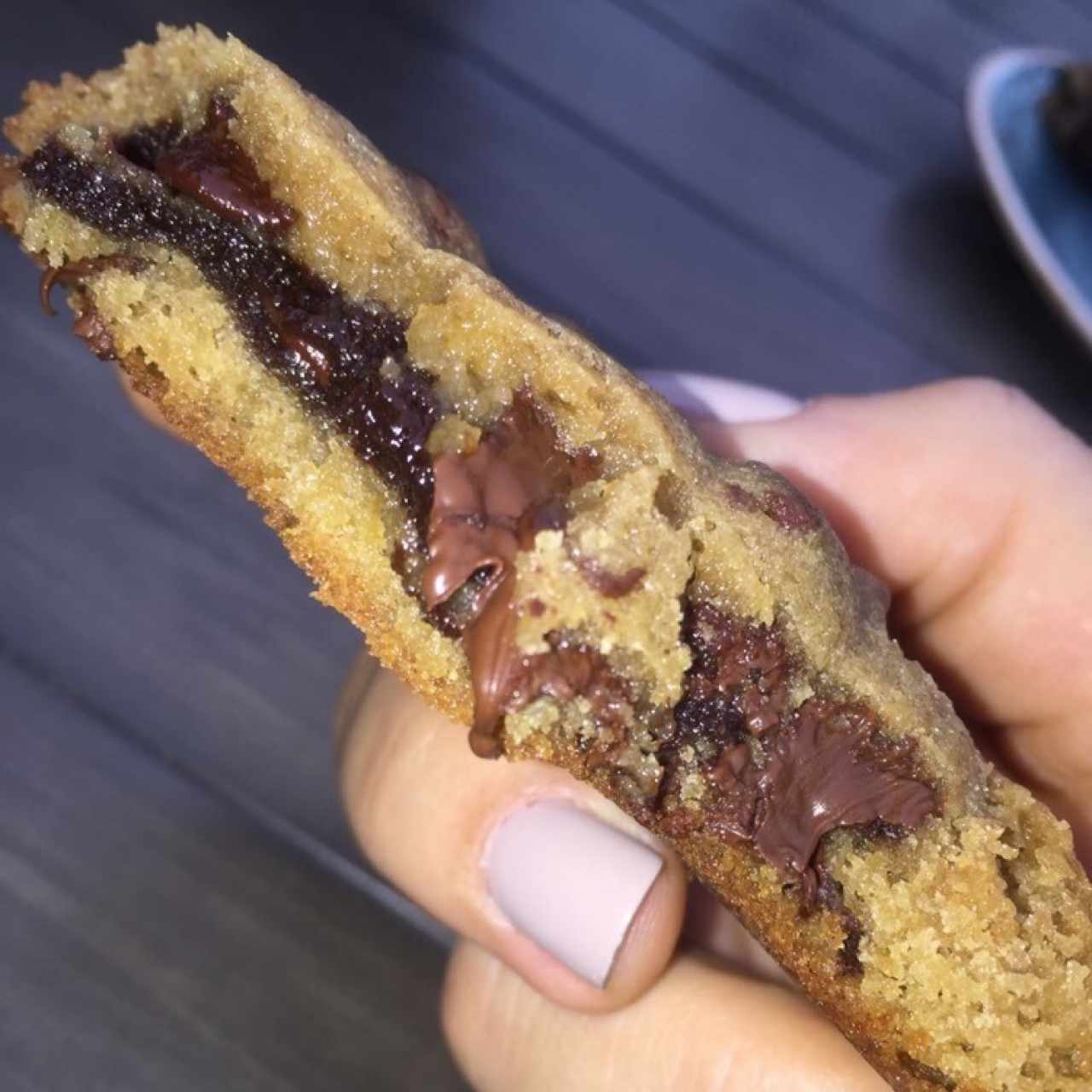 chocolate chip and brownie cookie