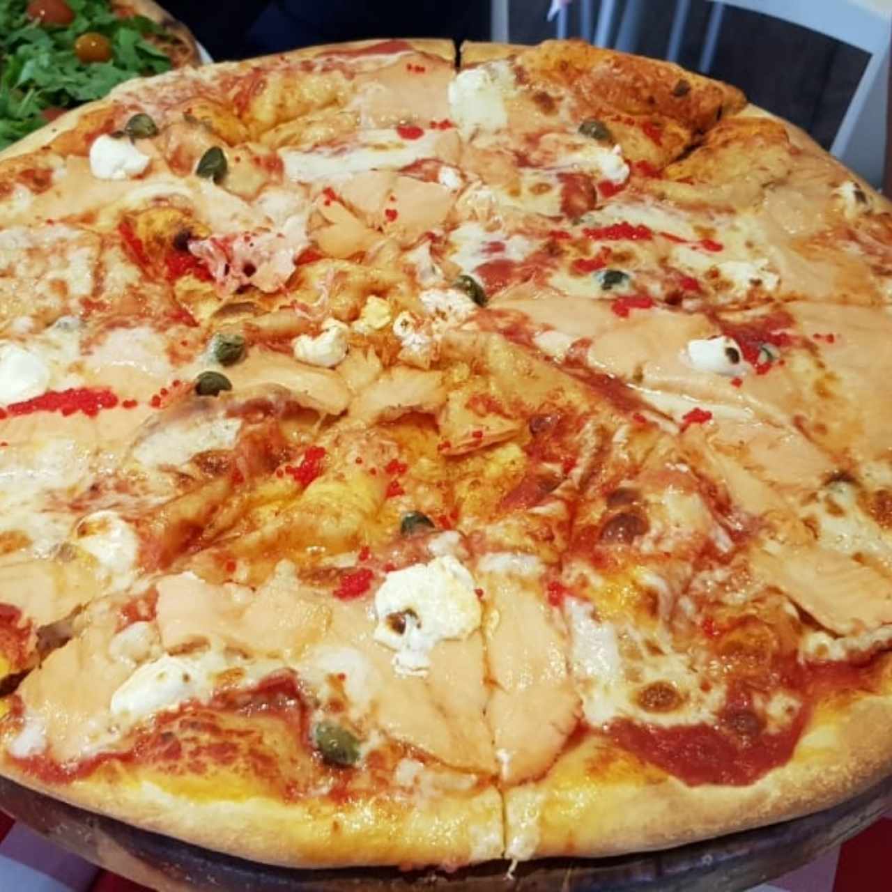 Pizza de Salmon