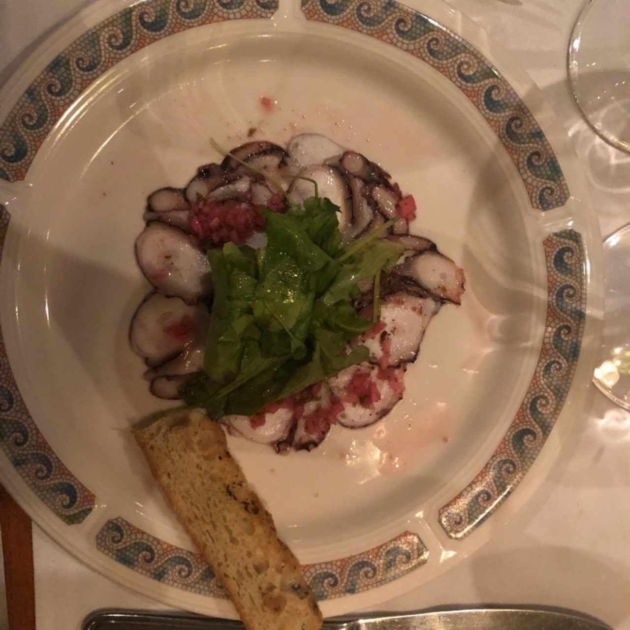 carpaccio de pulpo