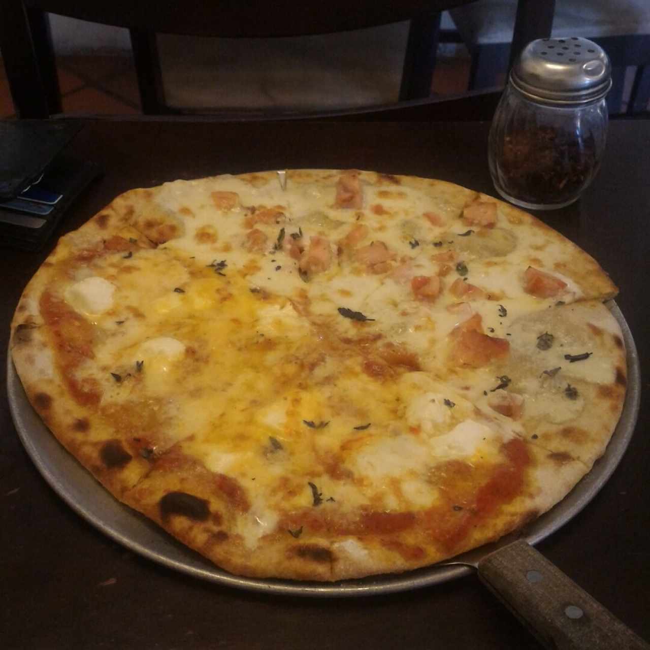 Pizza Palmitos y Quattro 