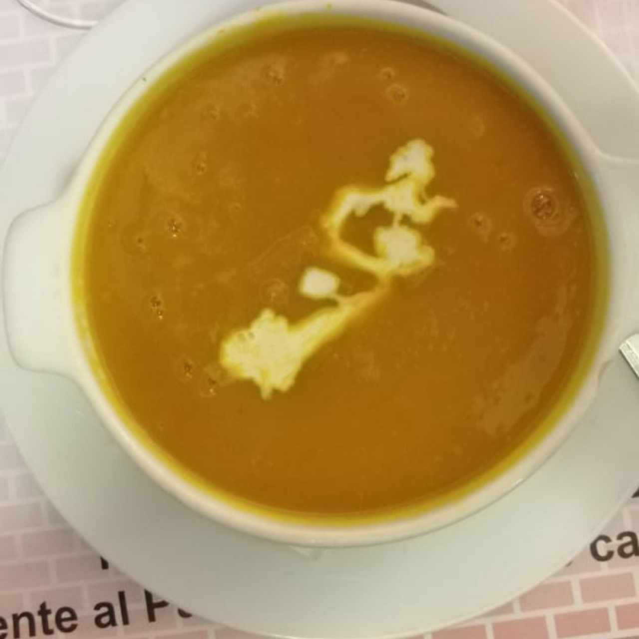 crema de zapallo 