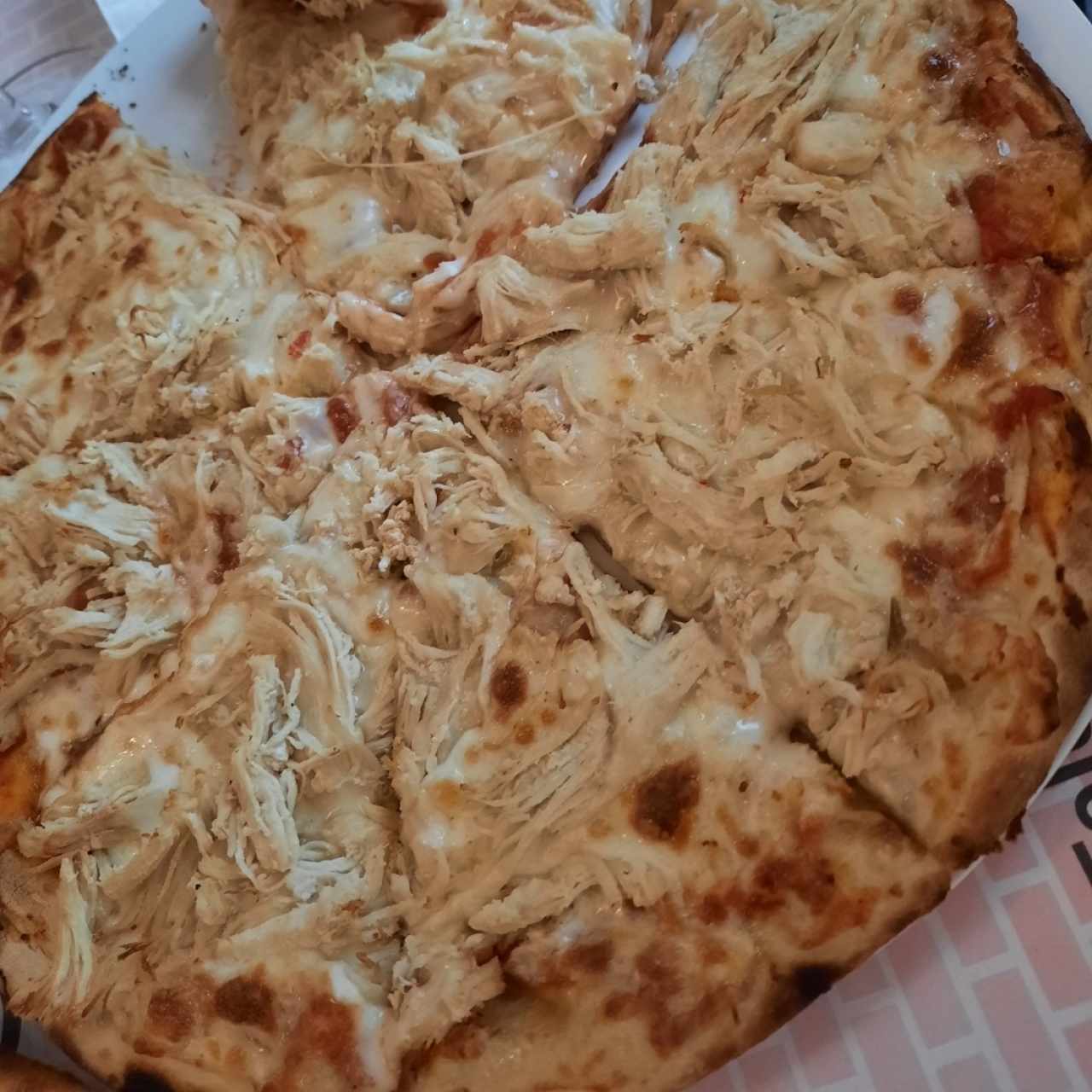 Pizza con pollo, tamaño individual