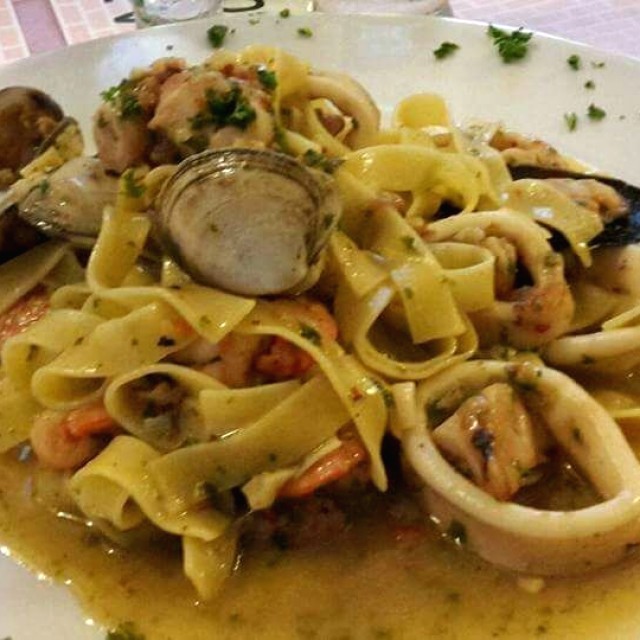 Pastas de mariscos