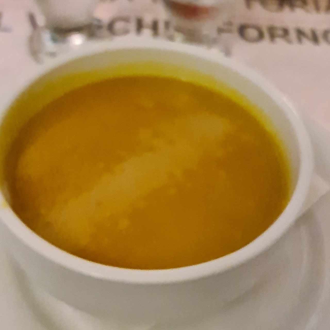 Sopa de crema de zapallo