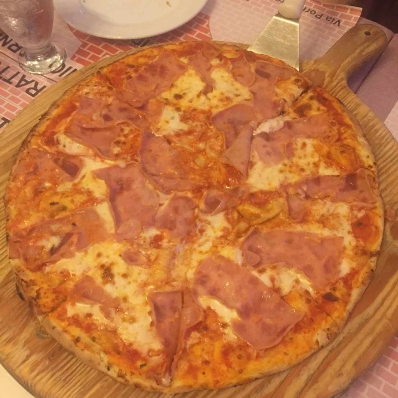pizza familiar de jamon
