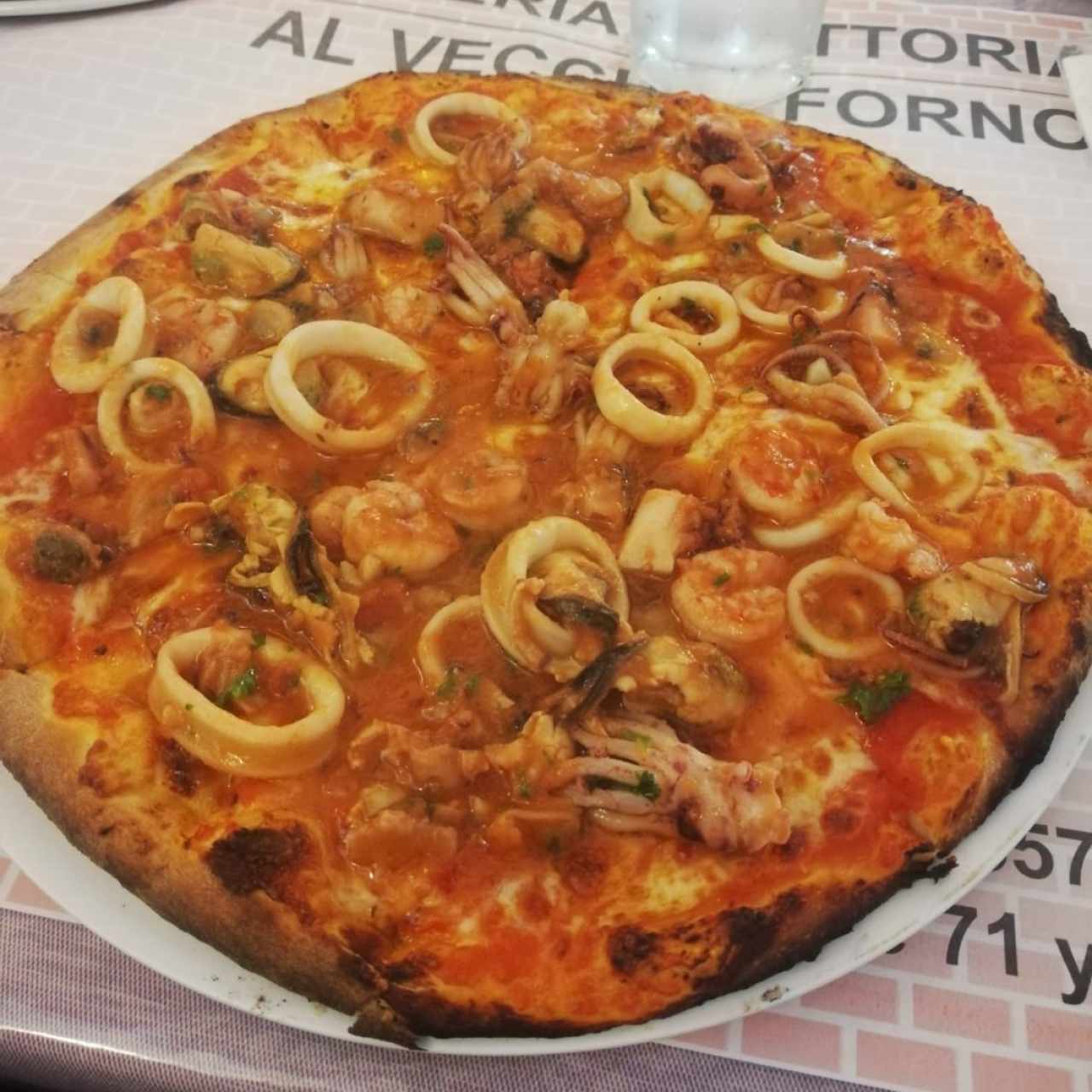 Pizza marinera, tamaño individual
