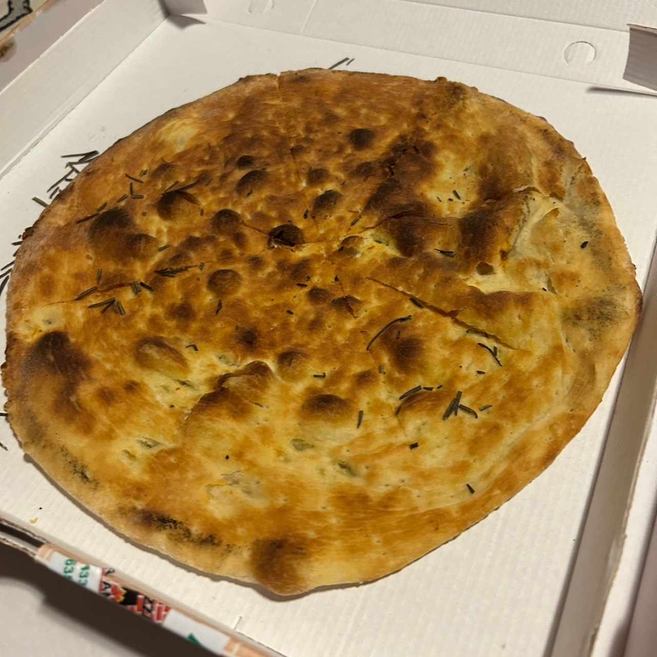 Pizza focaccia, tamaño individual
