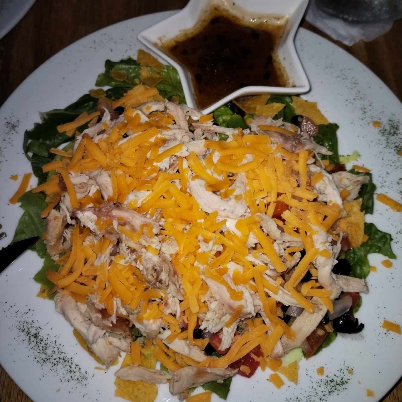 Taco Salad de Pollo. 