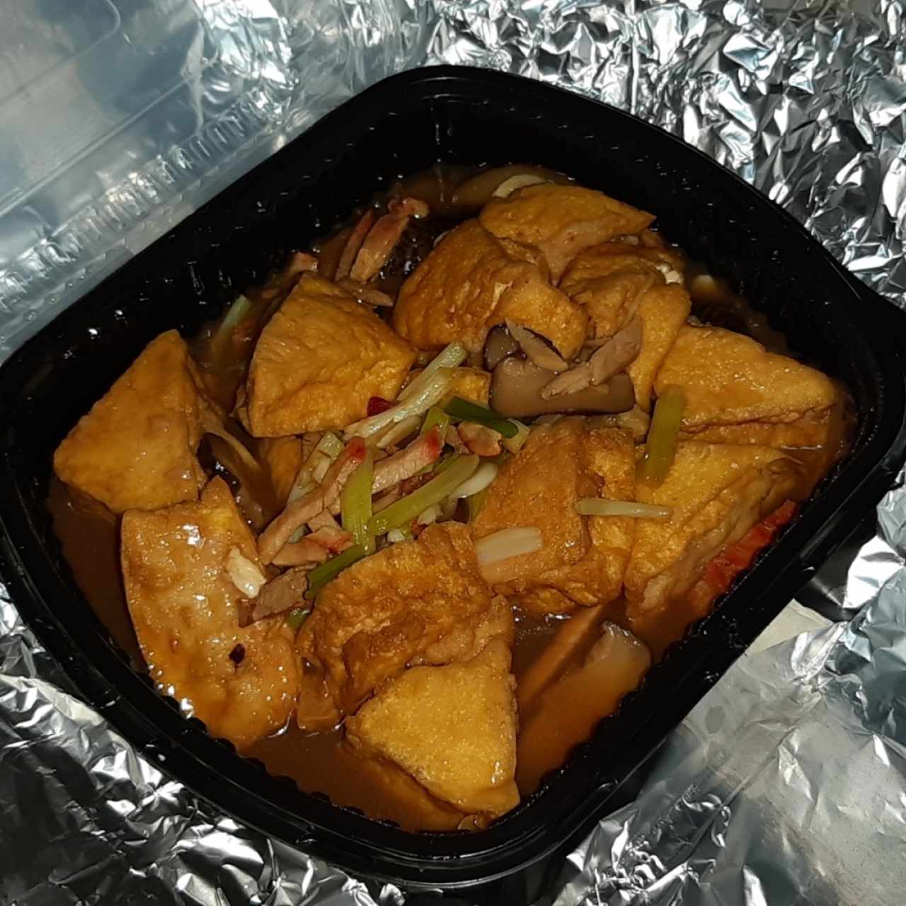 Tofu Relleno Frito Hun Siu