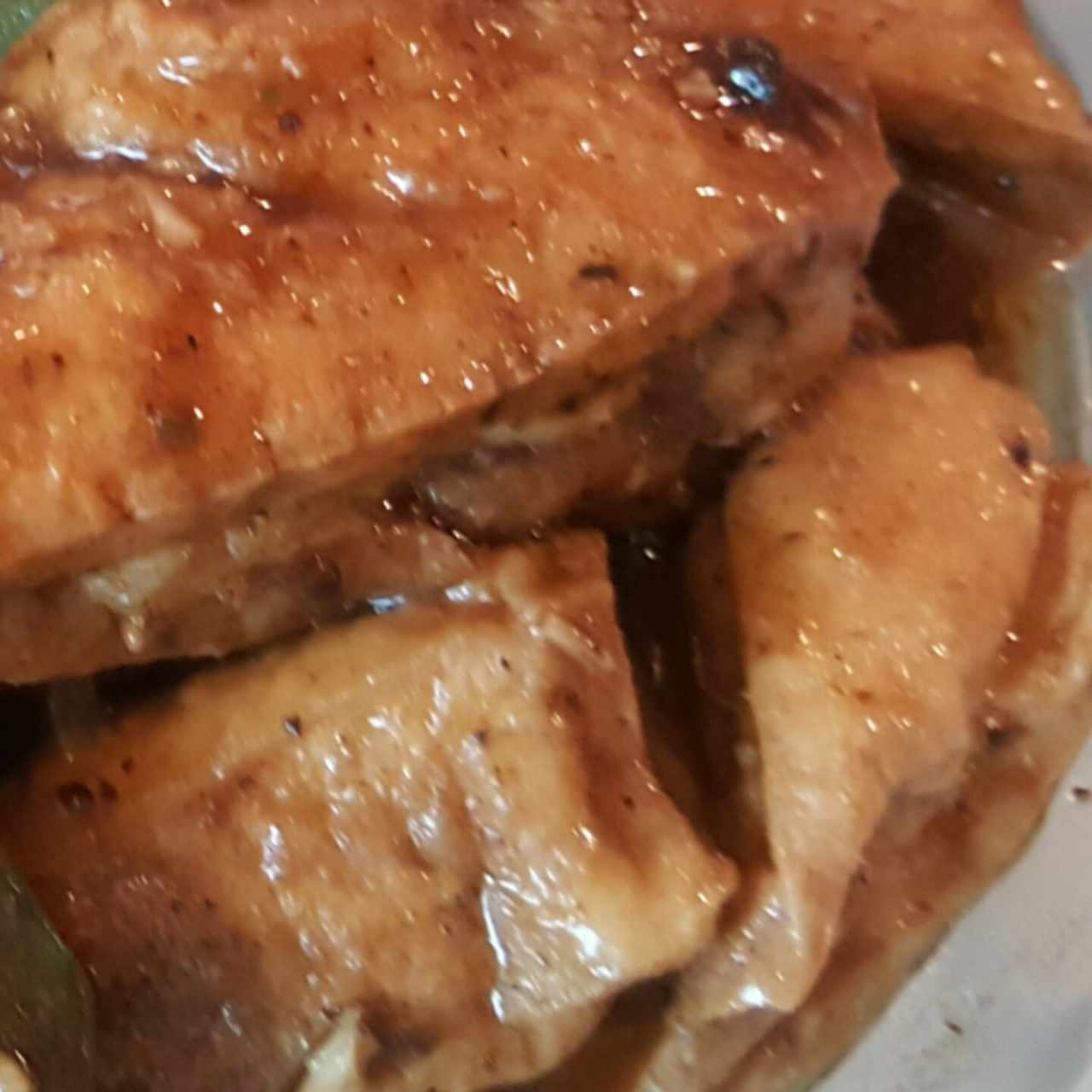 tofu relleno de pescado