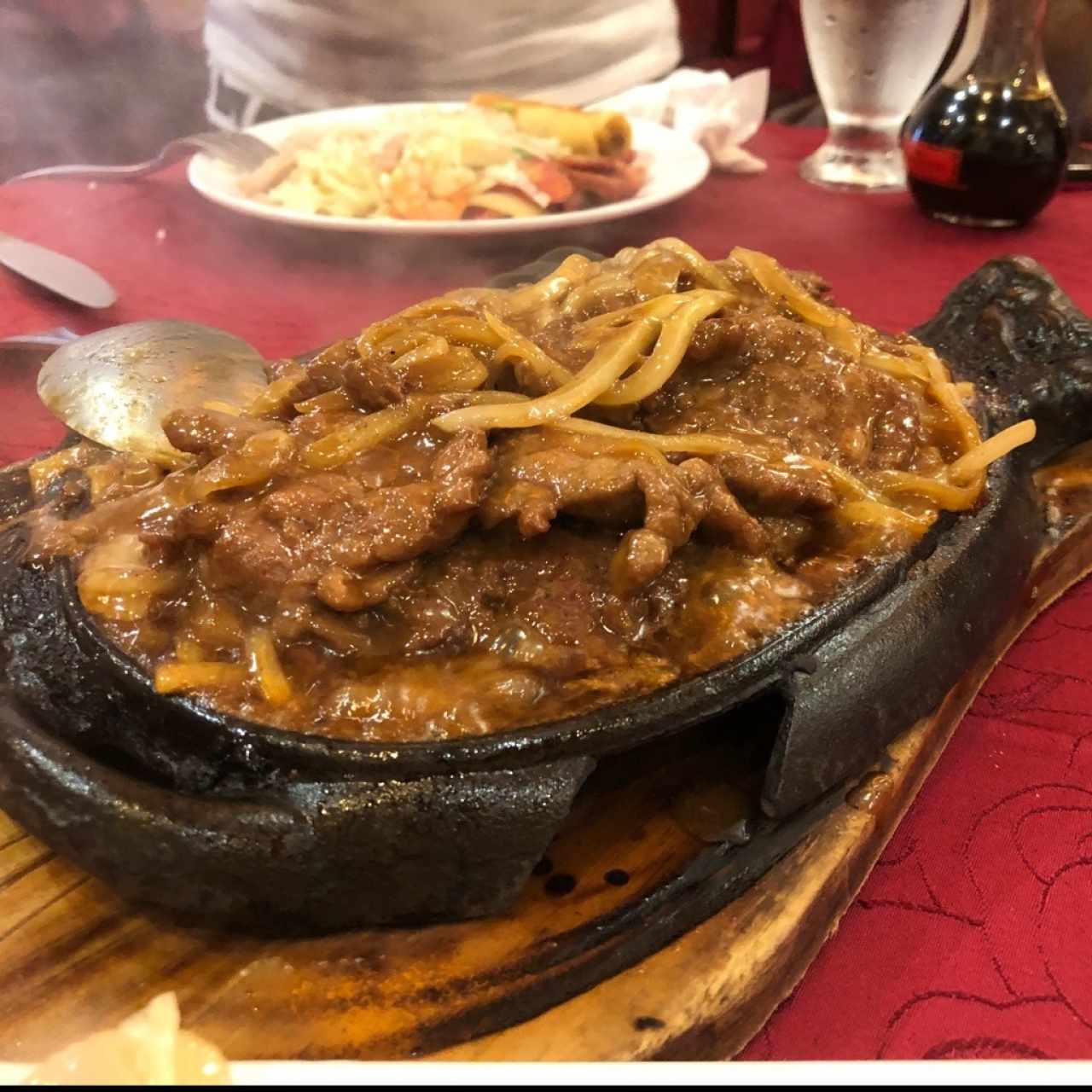 Filete Sizzling, suave, delicioso