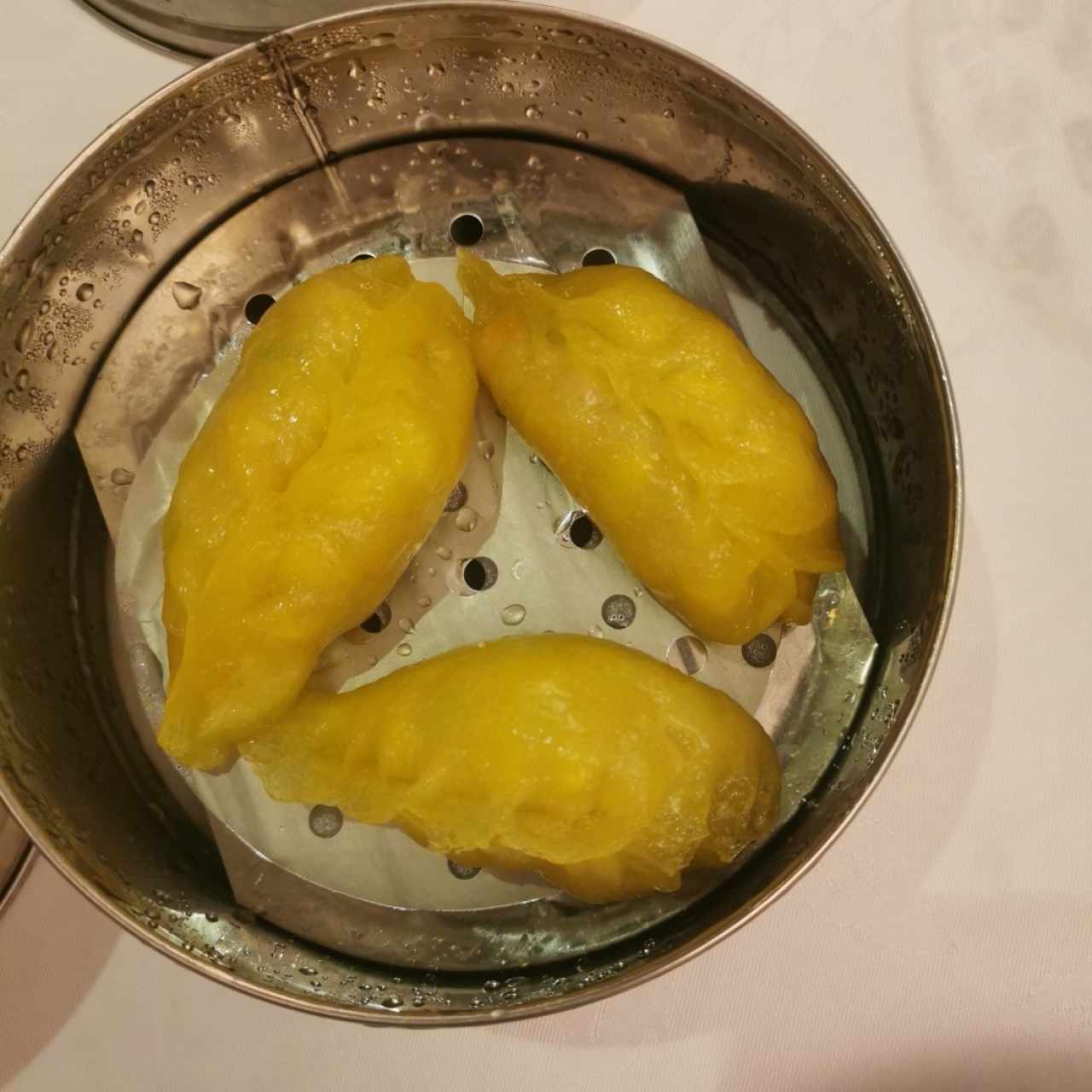 Dumpling amarillo de maíz dimsum