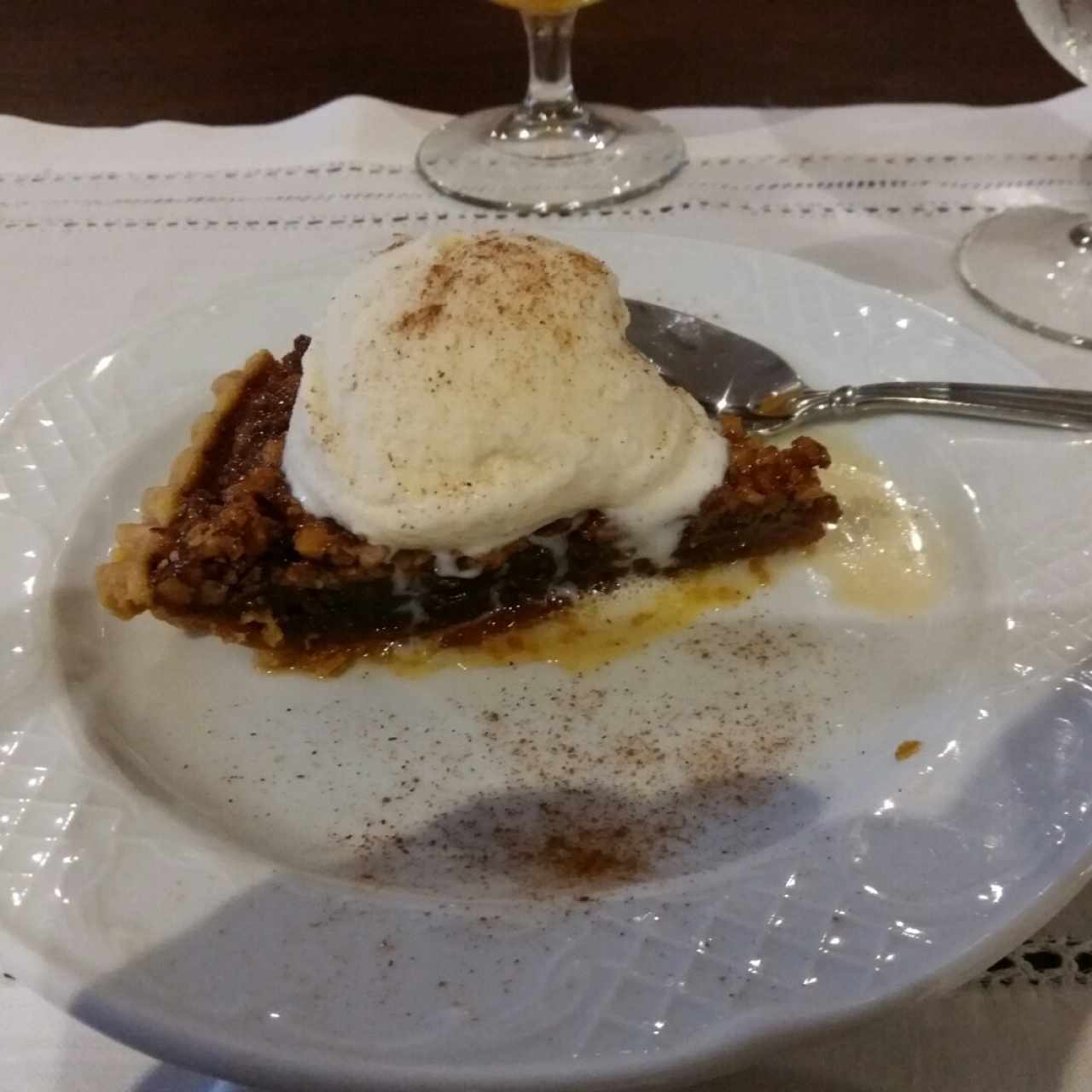 Pecan Piero con helado