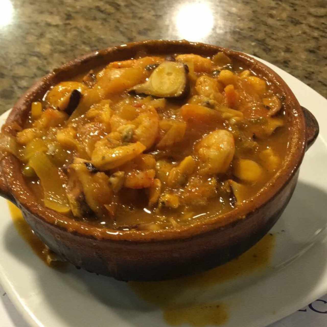 cazuela de mariscos 