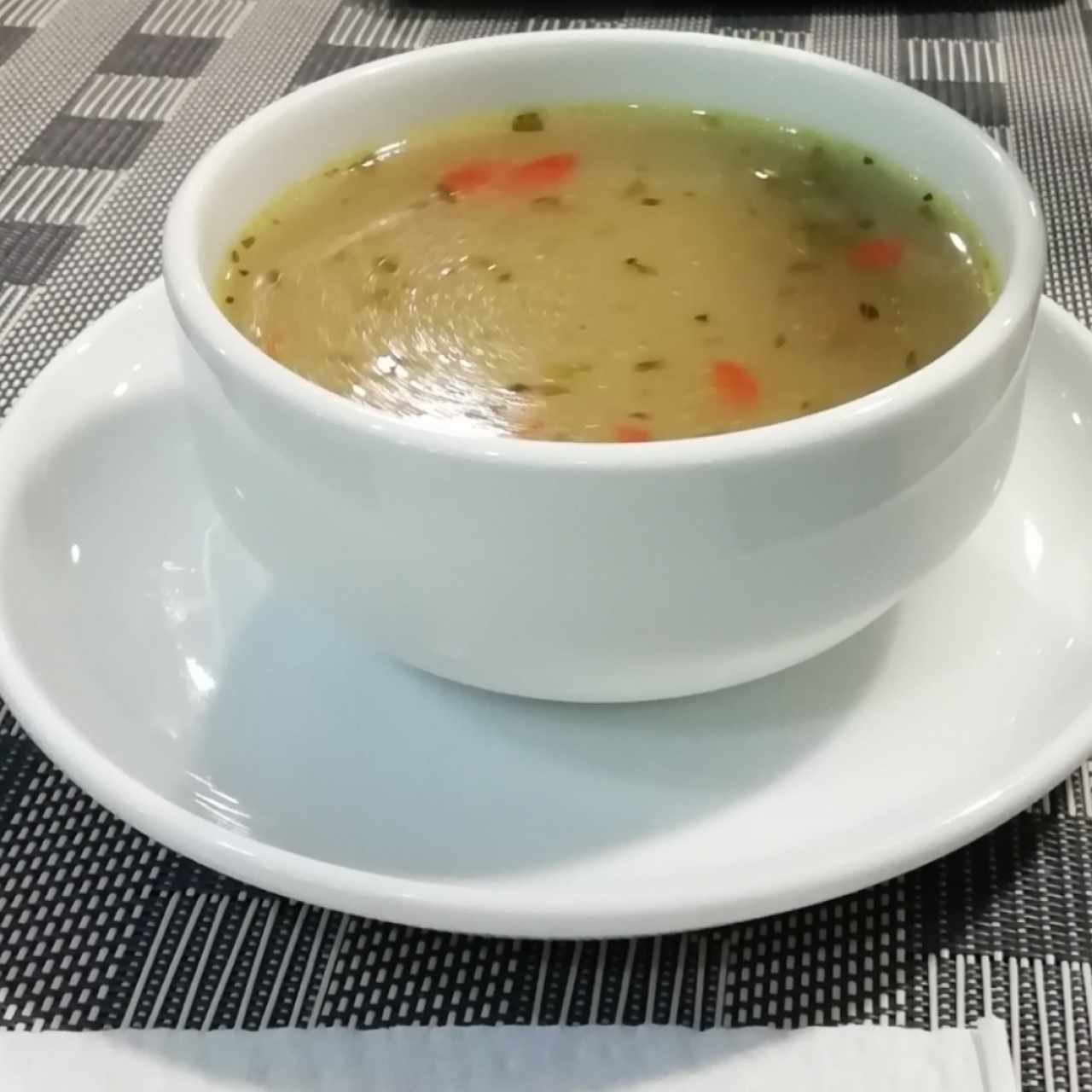 caldo de entrada