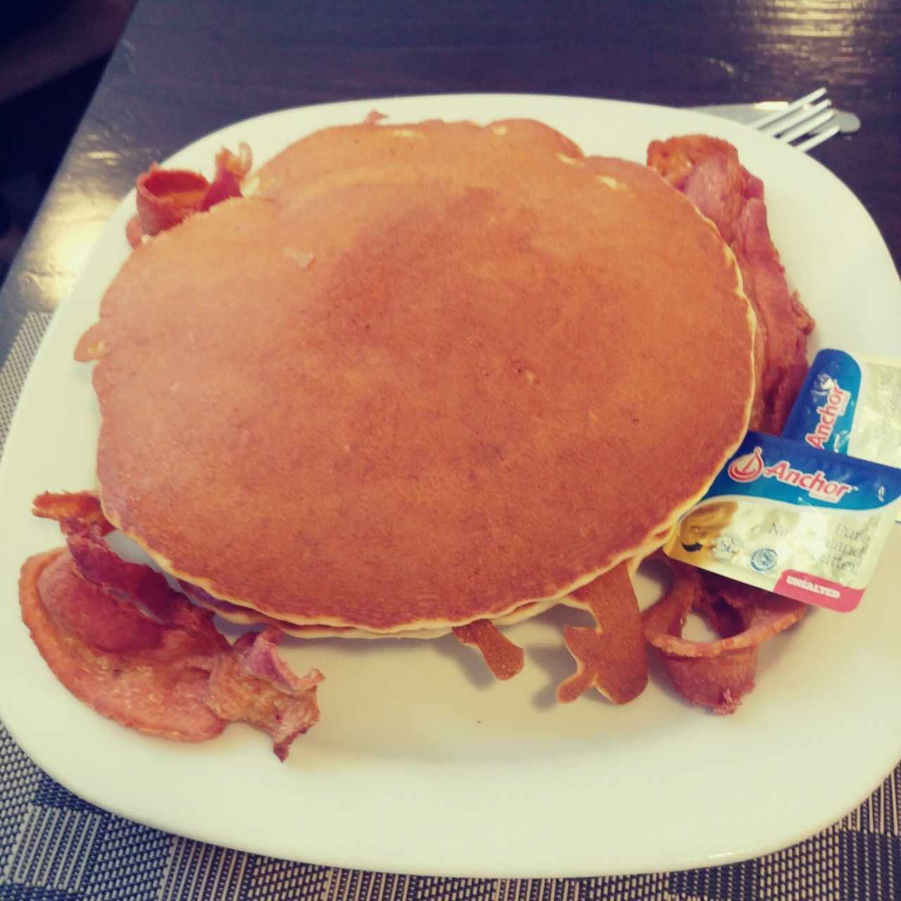 pancake con tocino