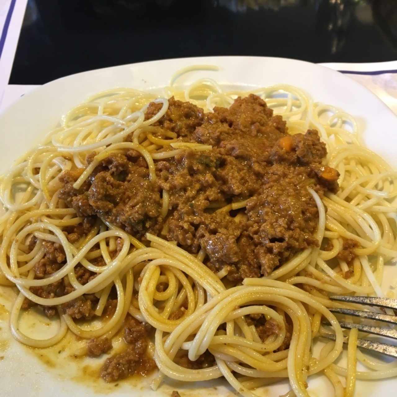 spaghetti a la boloñesa