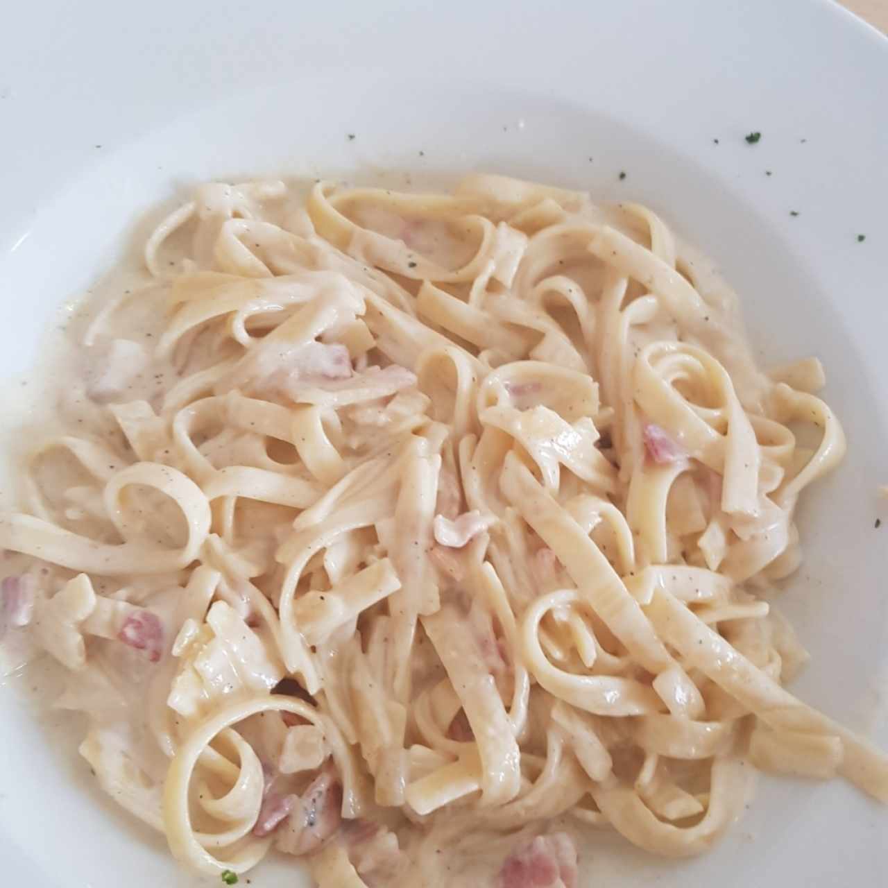 fettuchini carbonara