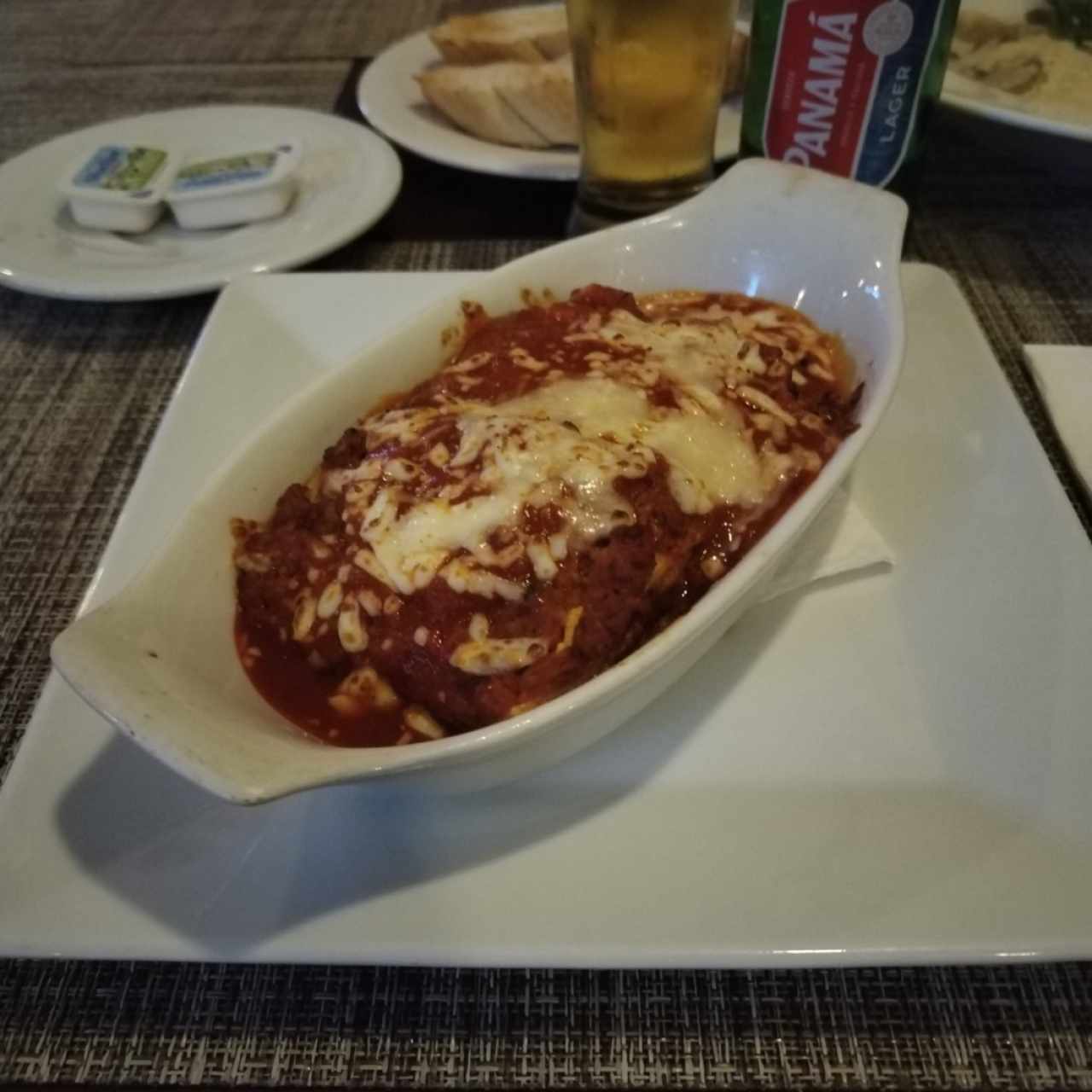 Lasagna alla rino gratinada