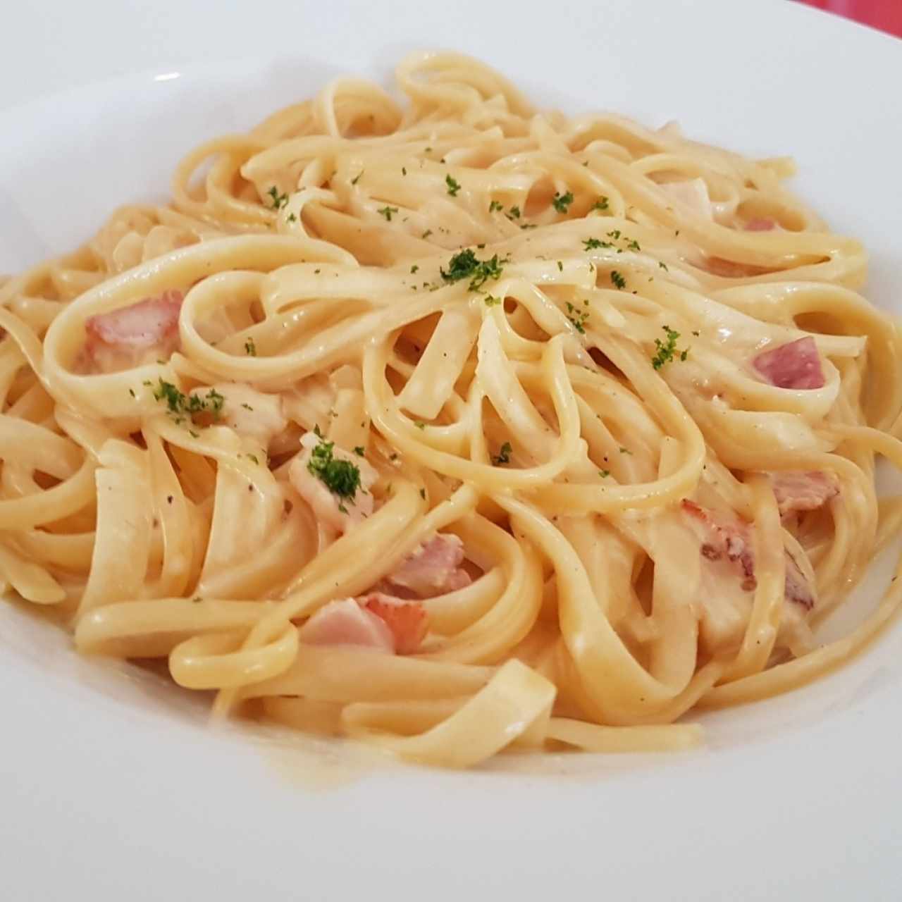 Fetuchini Carbonara