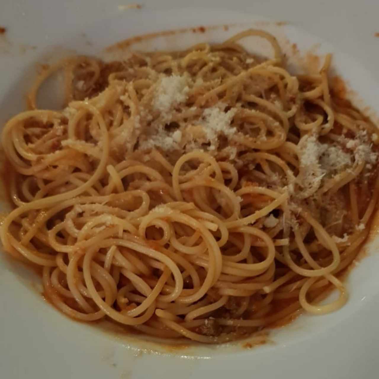 Spaguettis Bolognesa