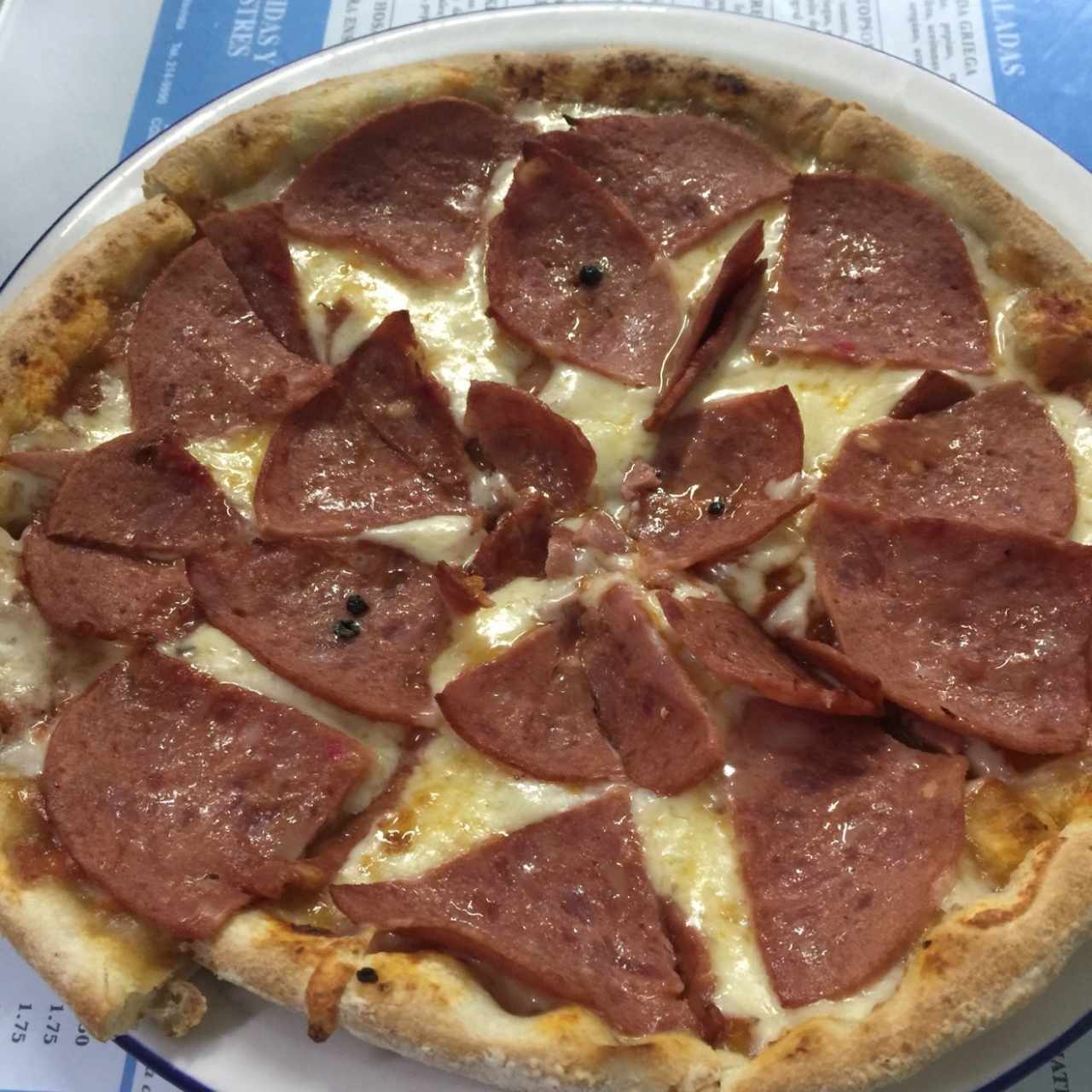 pizza de salami