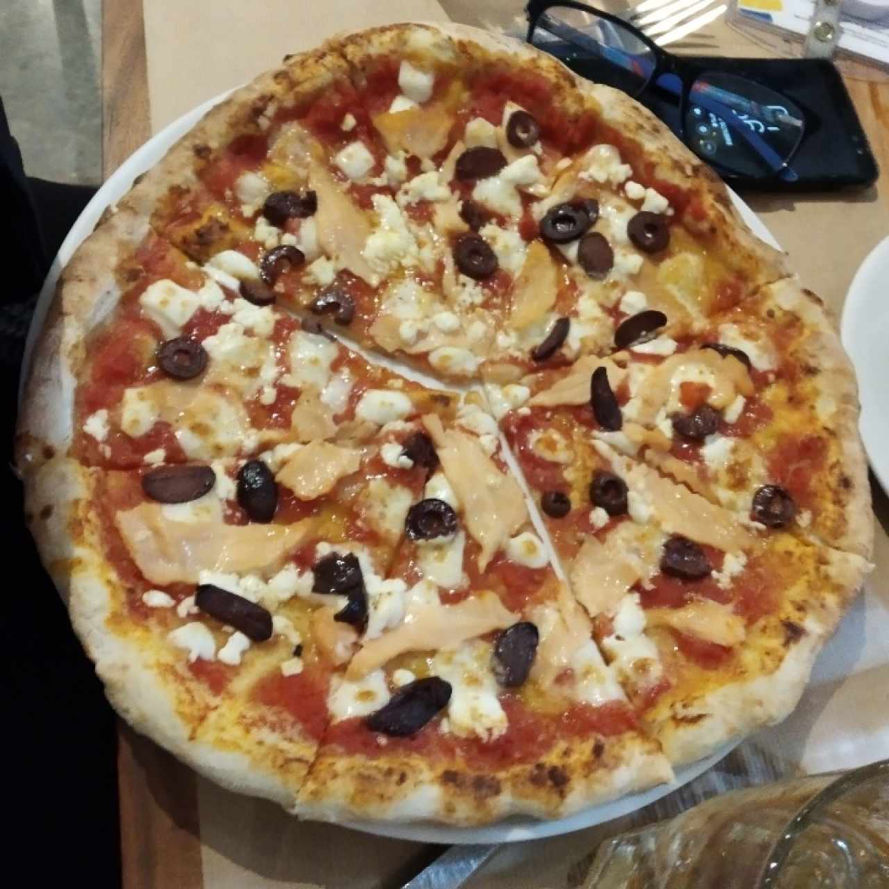 pizza de salmón