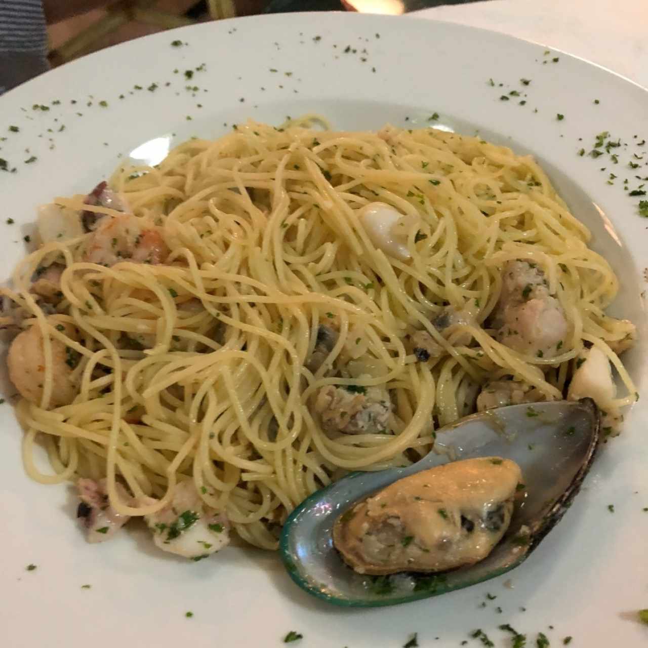 Spaguetti a la Pescatore