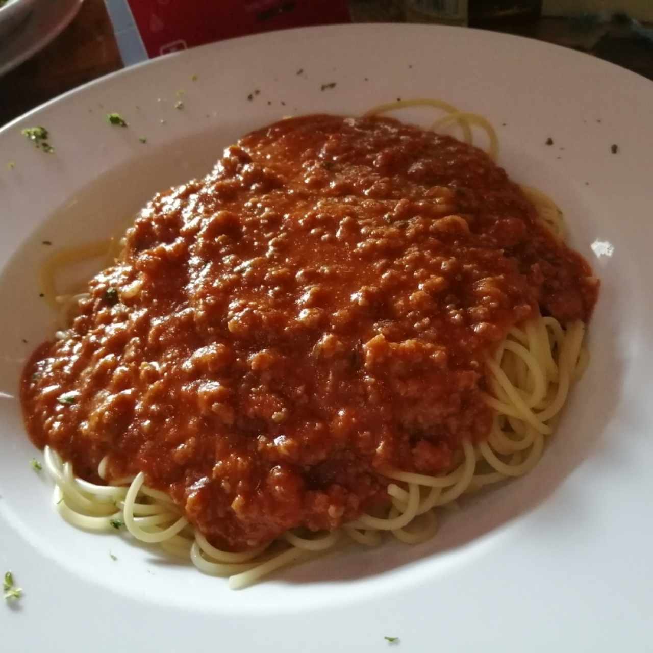 Spaguettini boloñesa 