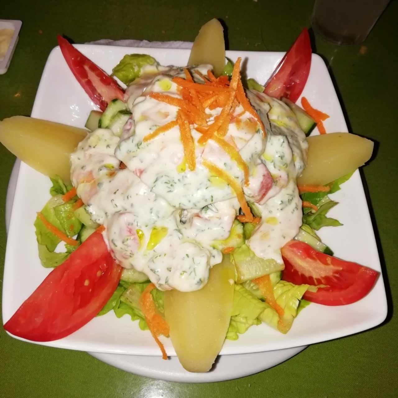 ensalada de langostinos