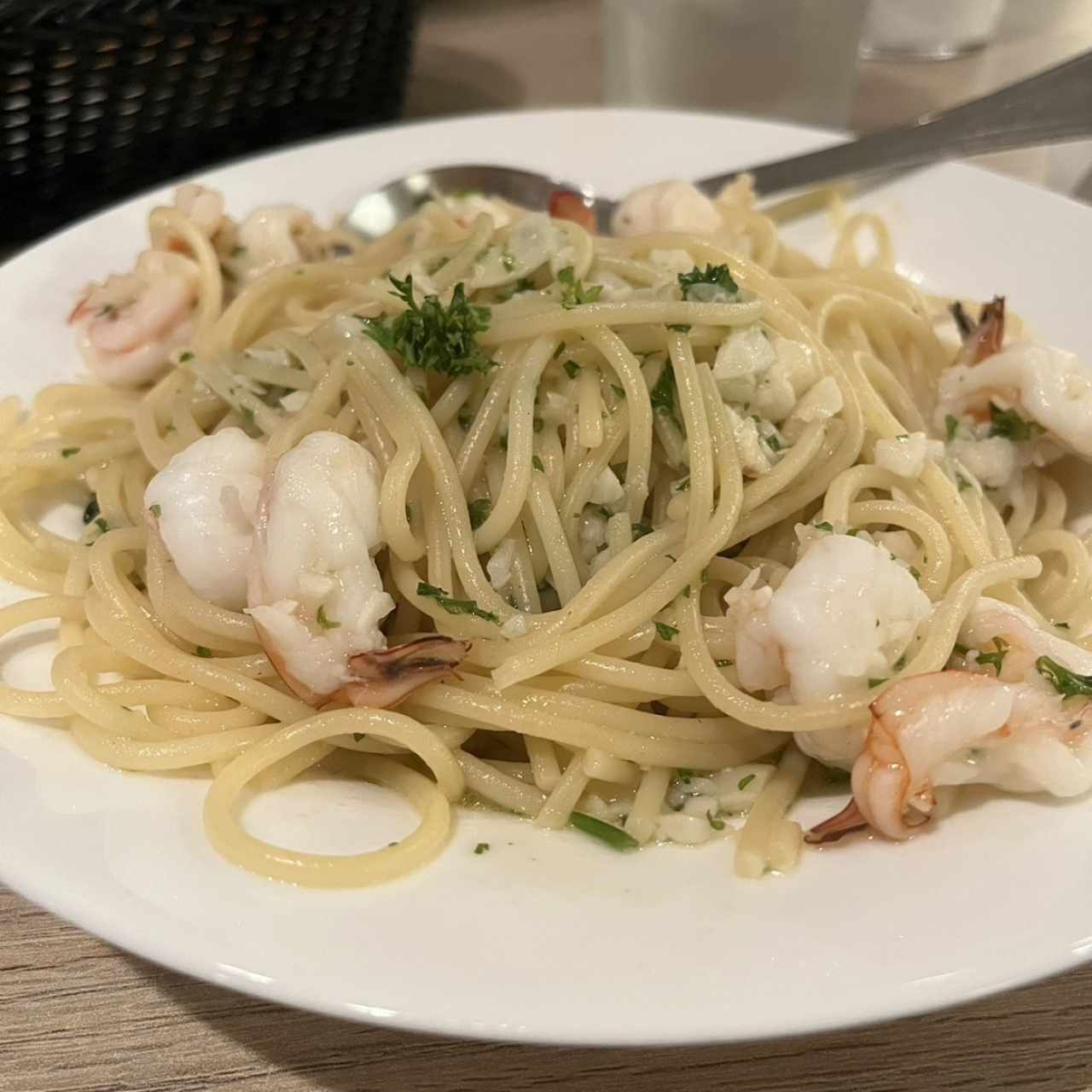 Spaghetti con Langostinos