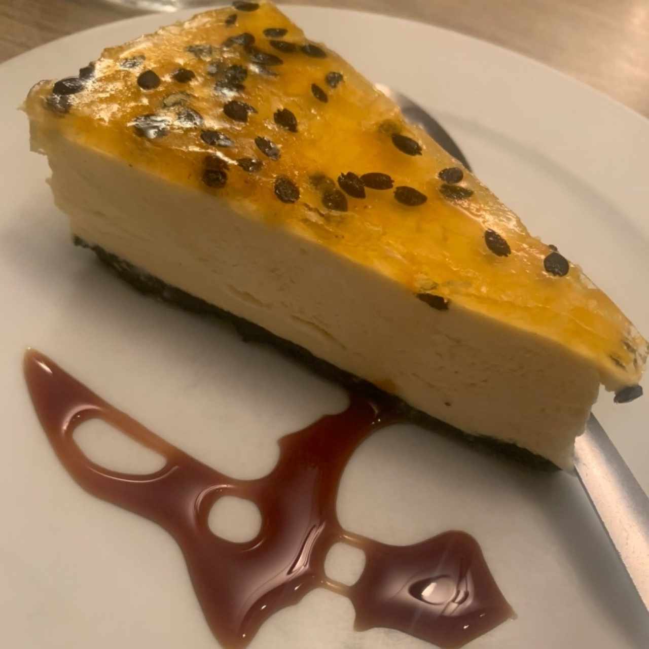 Cheesecake de Maracuyá con Galleta de Oreo