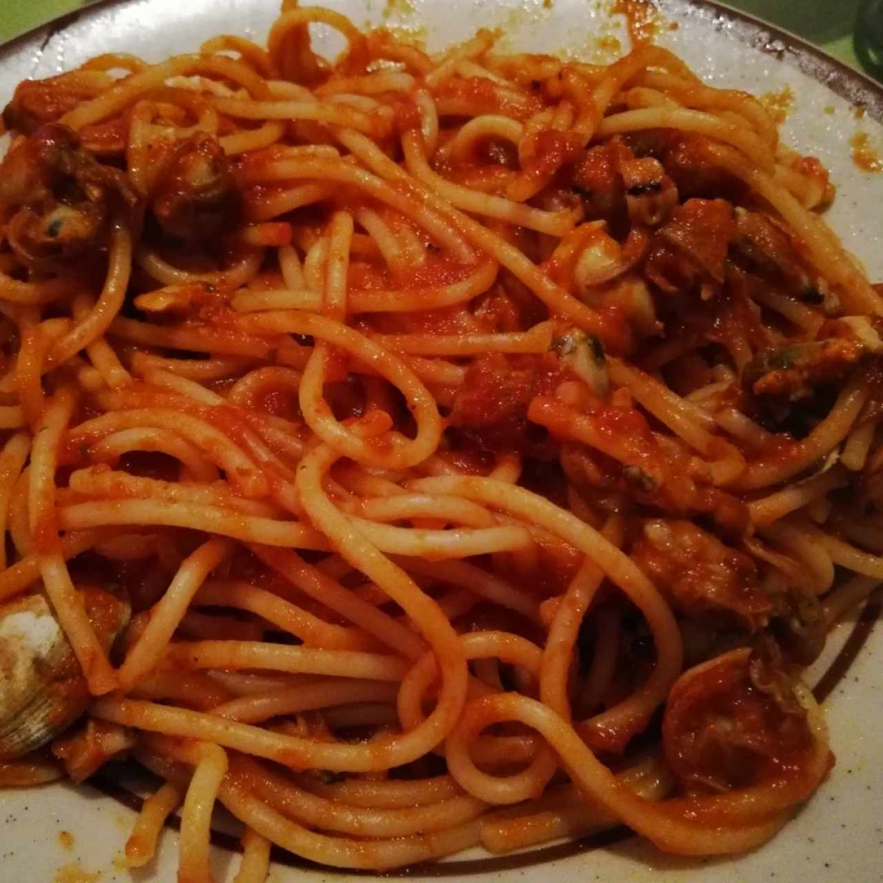 spagetti con almejas 