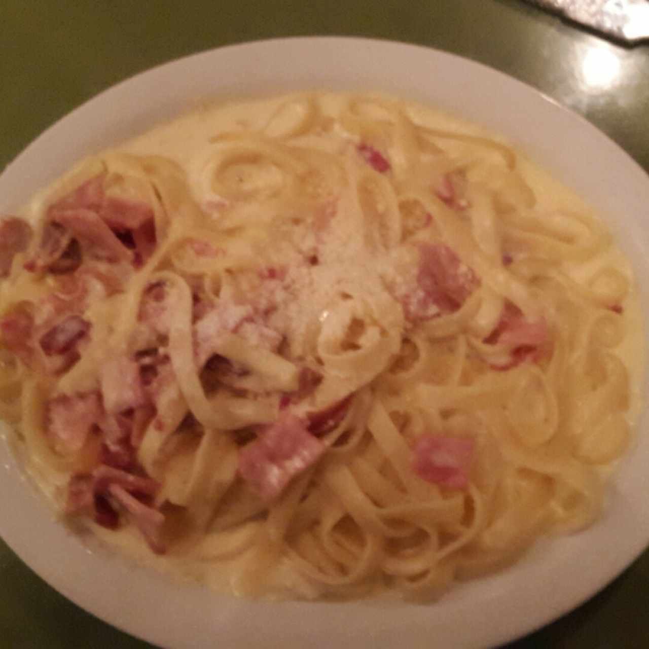 Fetuccine a la Carbonara