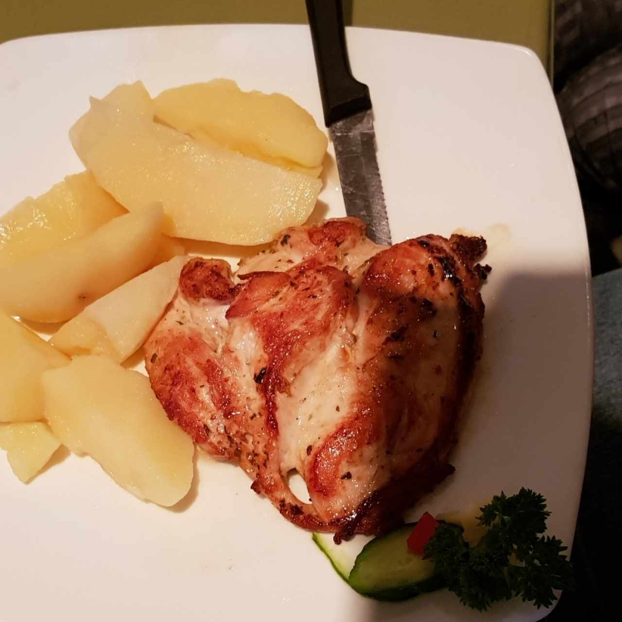 pollo pasado 