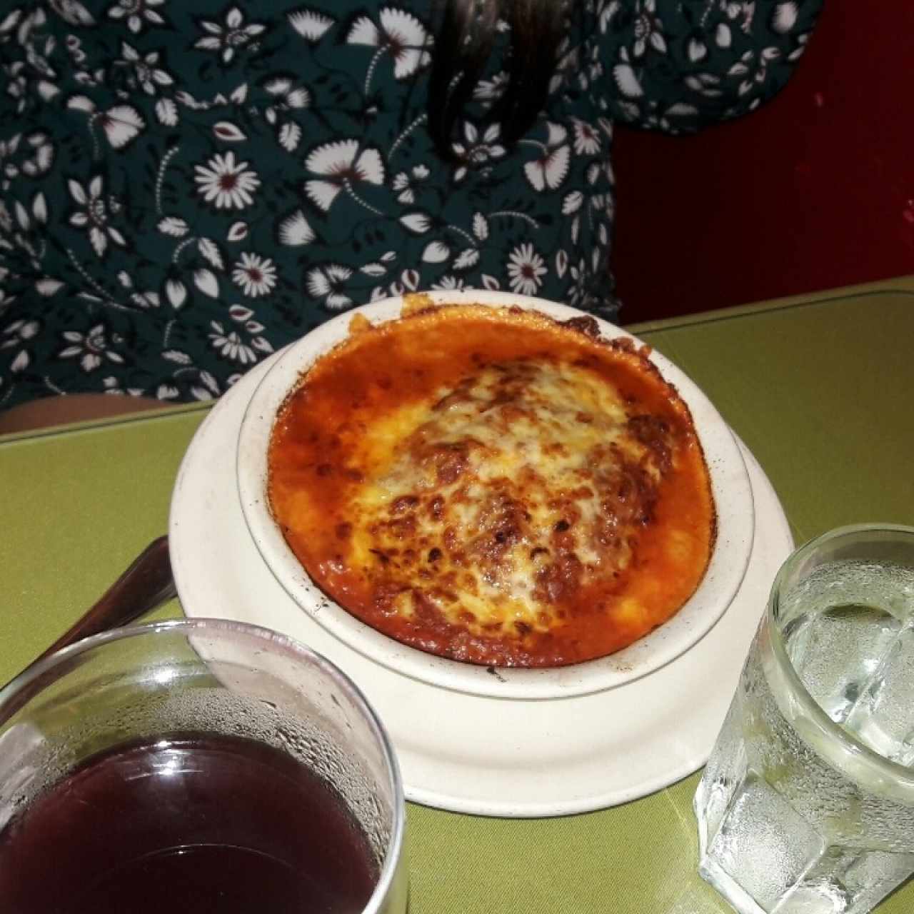 lasagna de Carne y Jamon gratinada