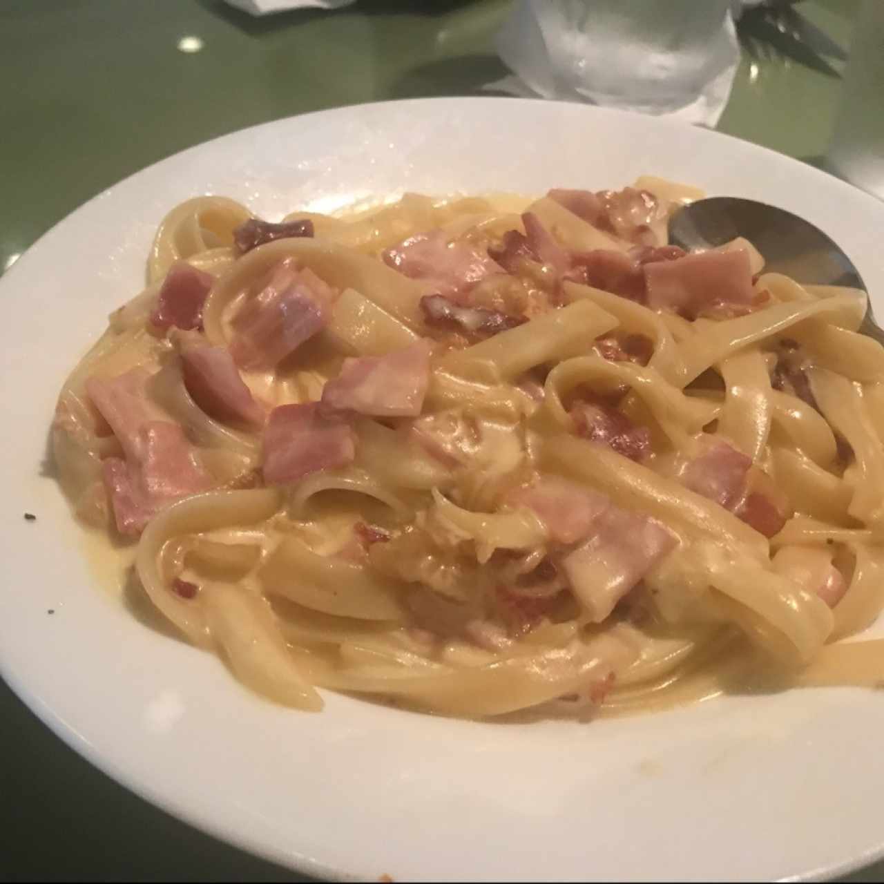 fetuccini a la carbonara