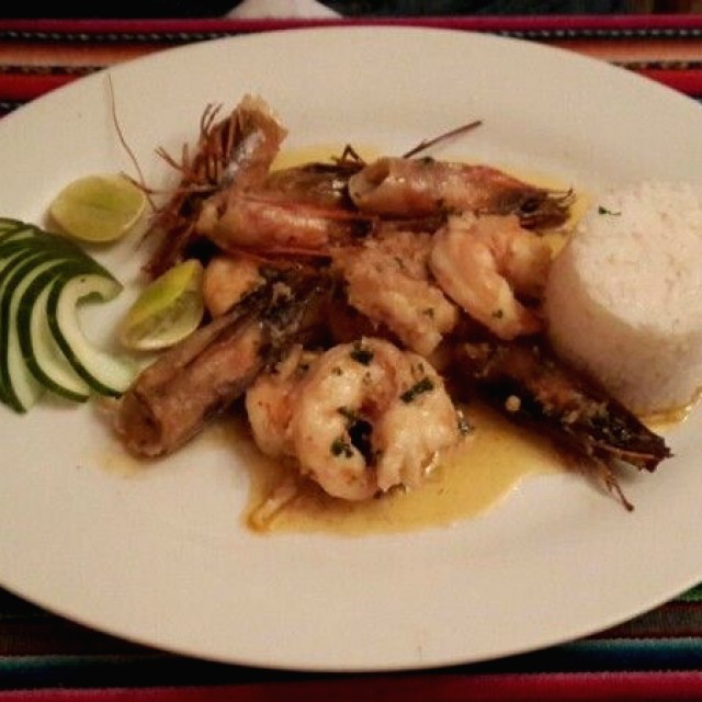 Langostino al ajillo