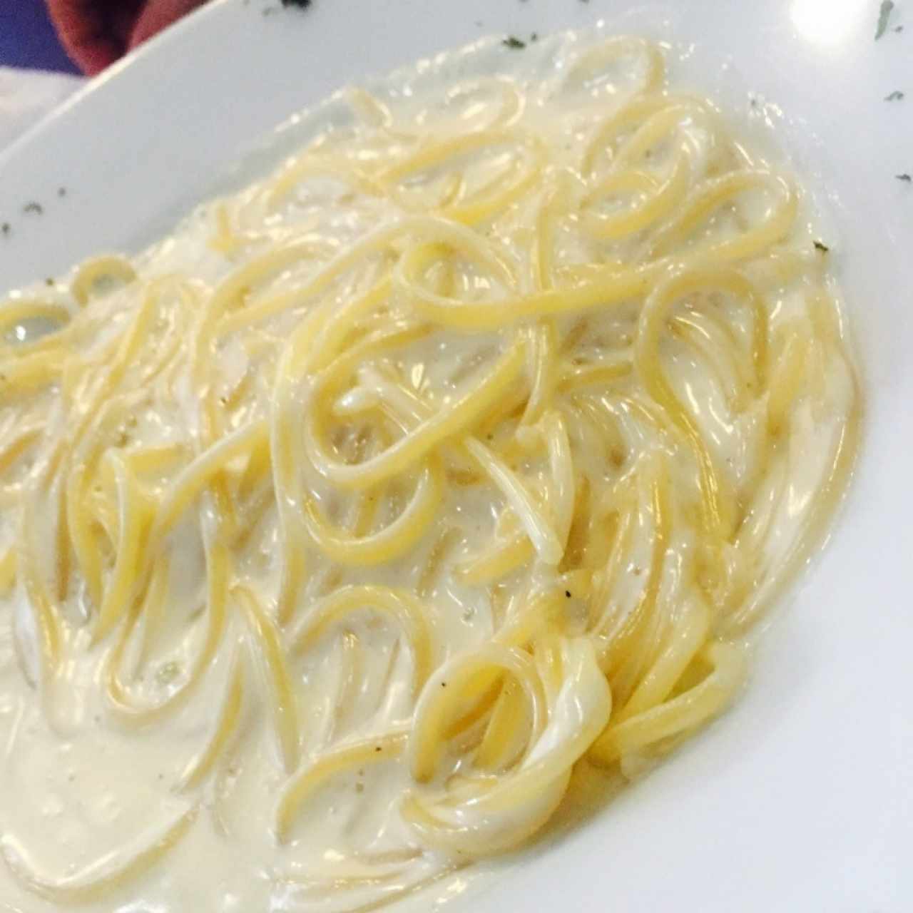 Pasta salsa blanca