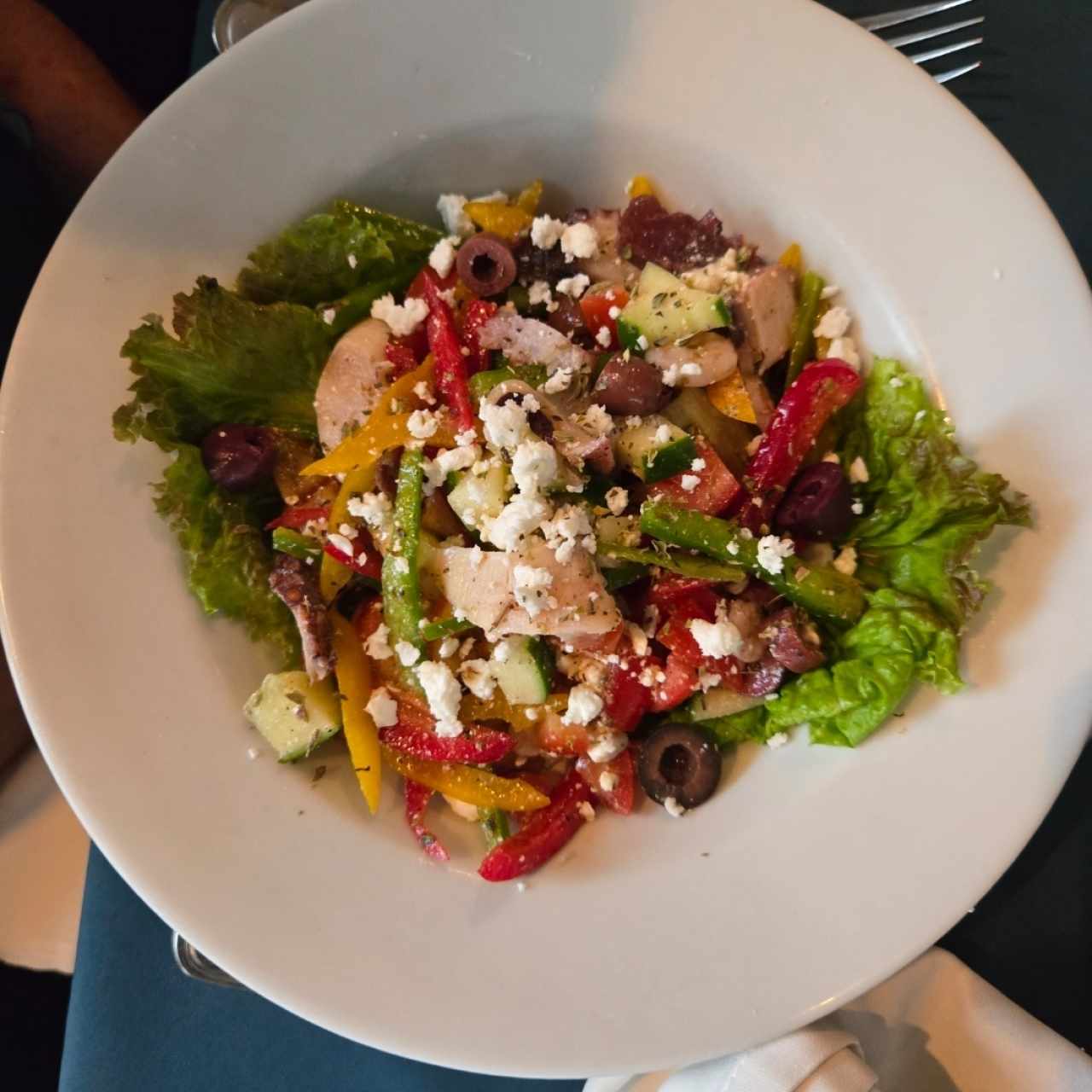 ensalada con mariscos