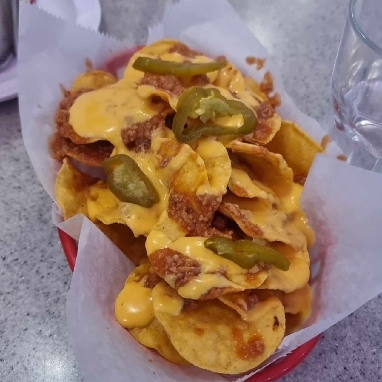 nachos con chile