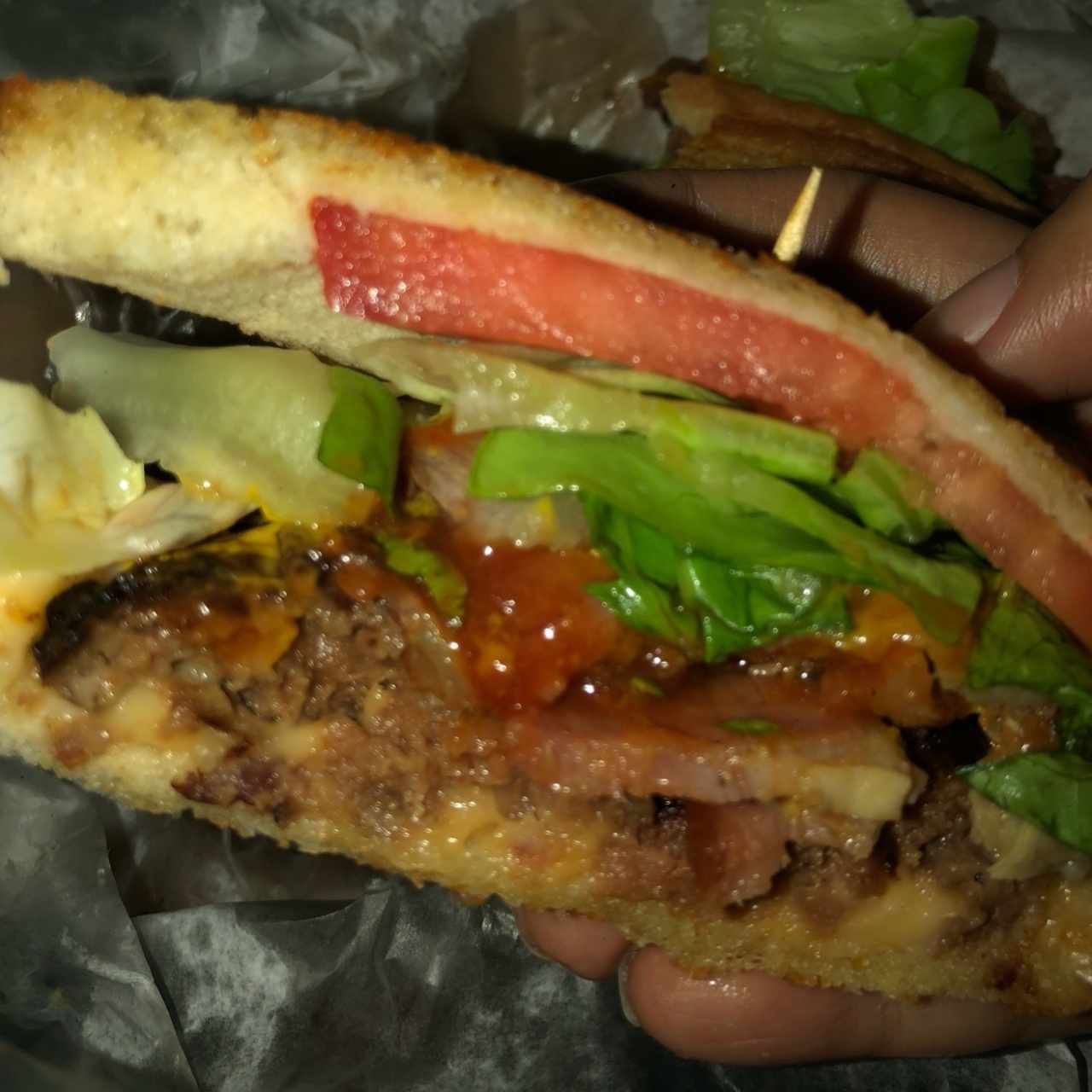 Quesohamburguesa con bacon - delivery