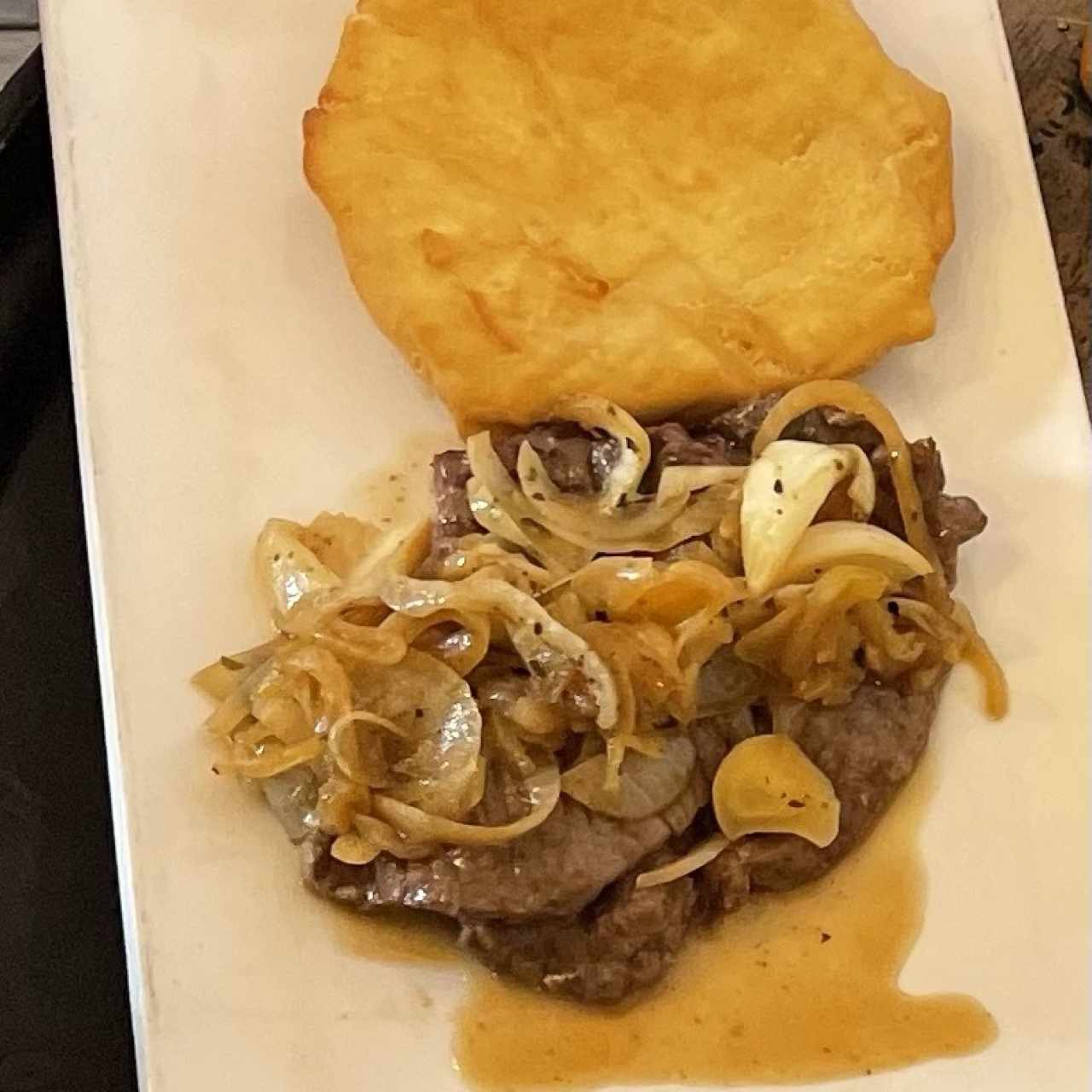 Bistec en salsa