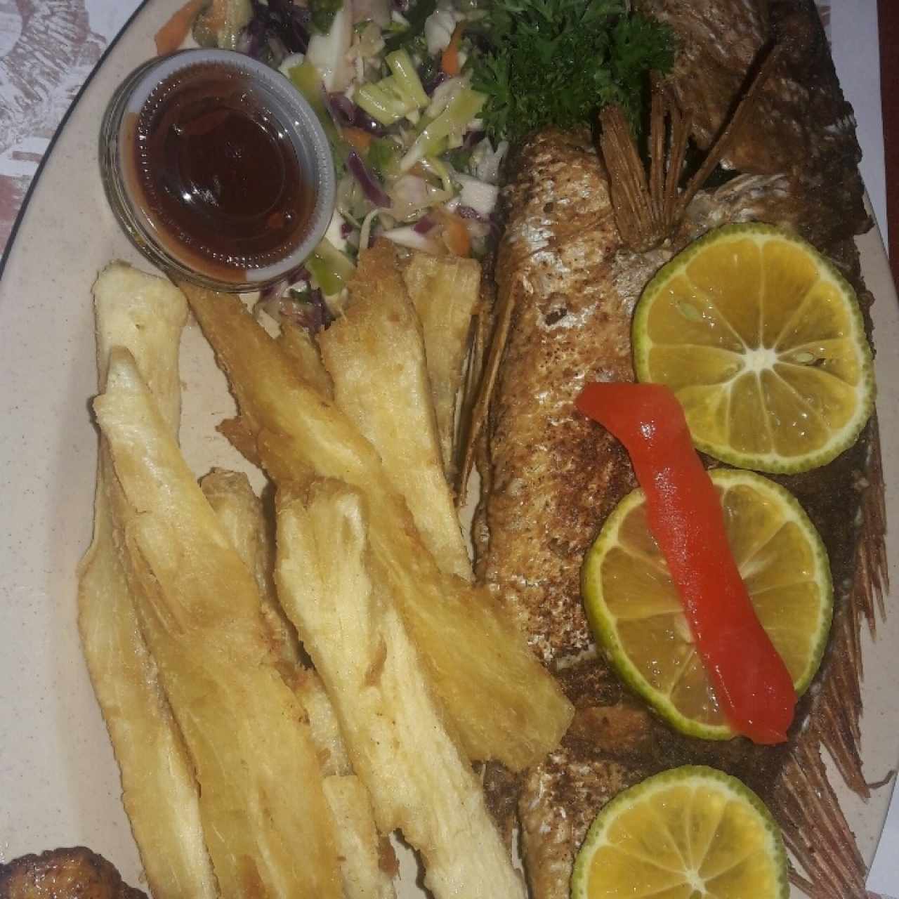 Pargo frito