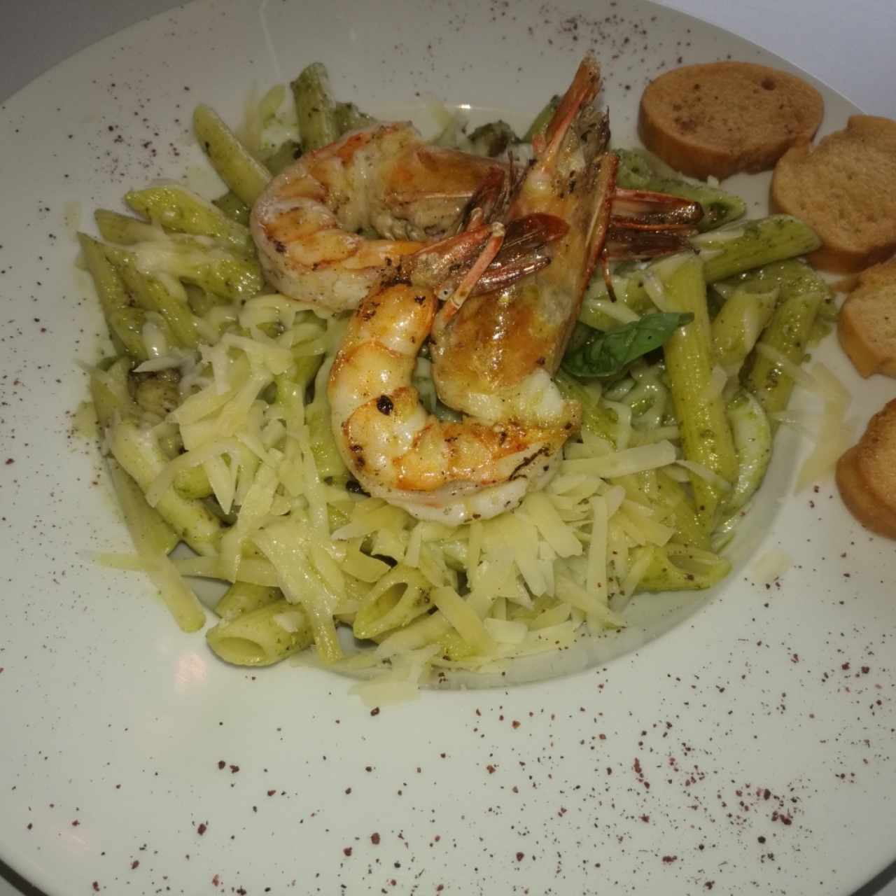 Pasta con mariscos....